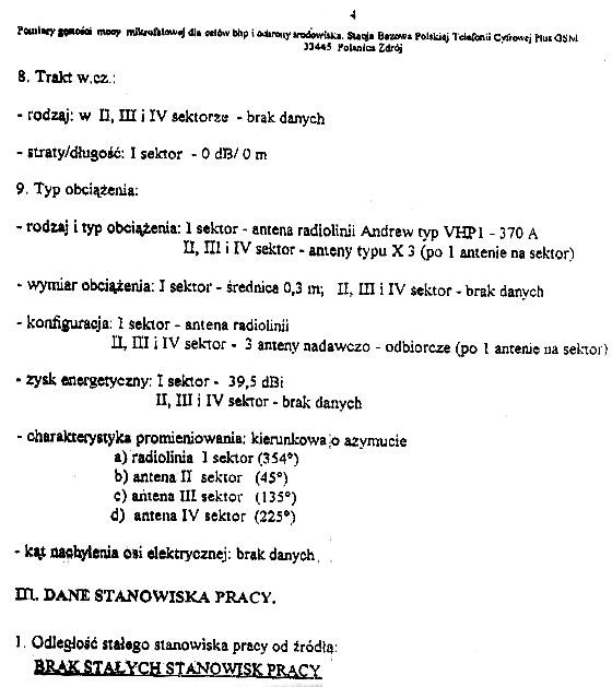 Polanica Zdr�j sprawozdanie pomiarowe strona 4