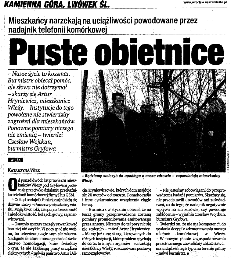 Wie�a,Puste obietnice