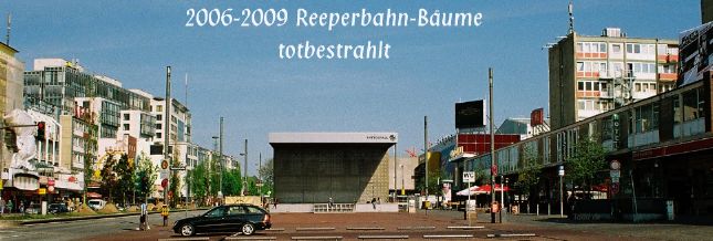 Gross durch klicken aufs Bild; Panorama, Mobilfunk, Reeperbahn, Toteb&auml;ume in Hamburg am 17.04.2009